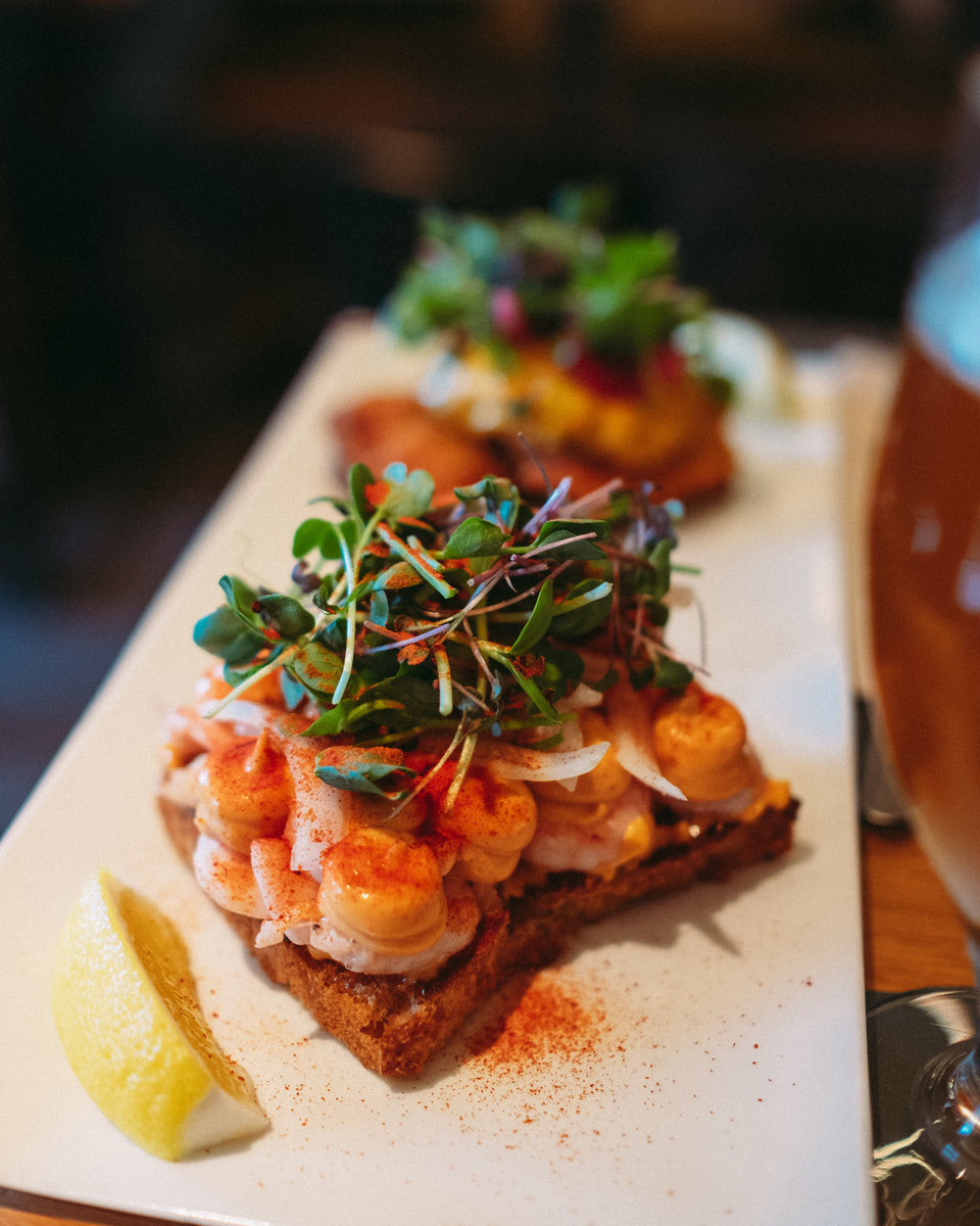  A shot of food on a plate