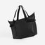 The Tote Bag in All Black front view at an angle handing