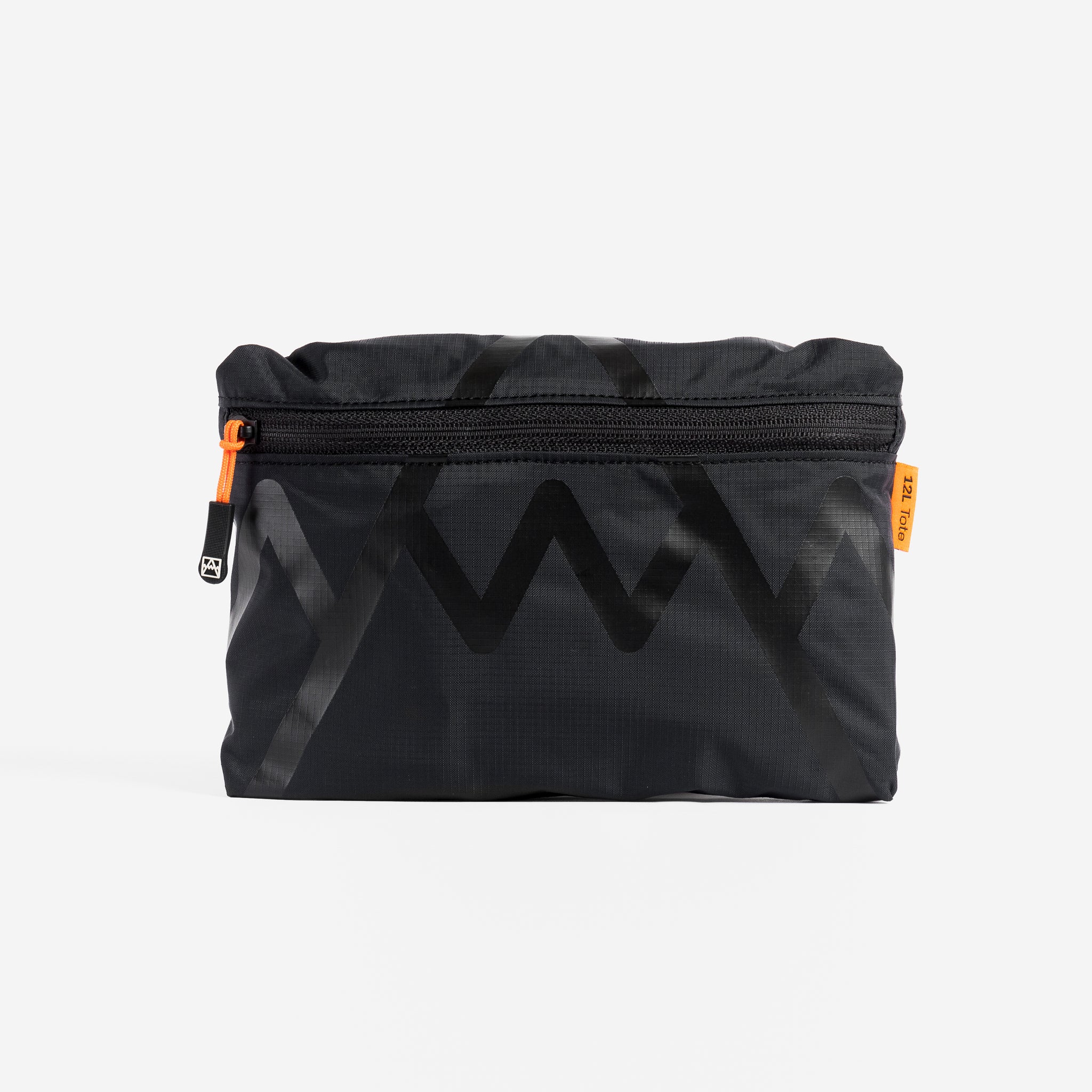 a studio shot of a packed ultra light tote bag in black [All variants]