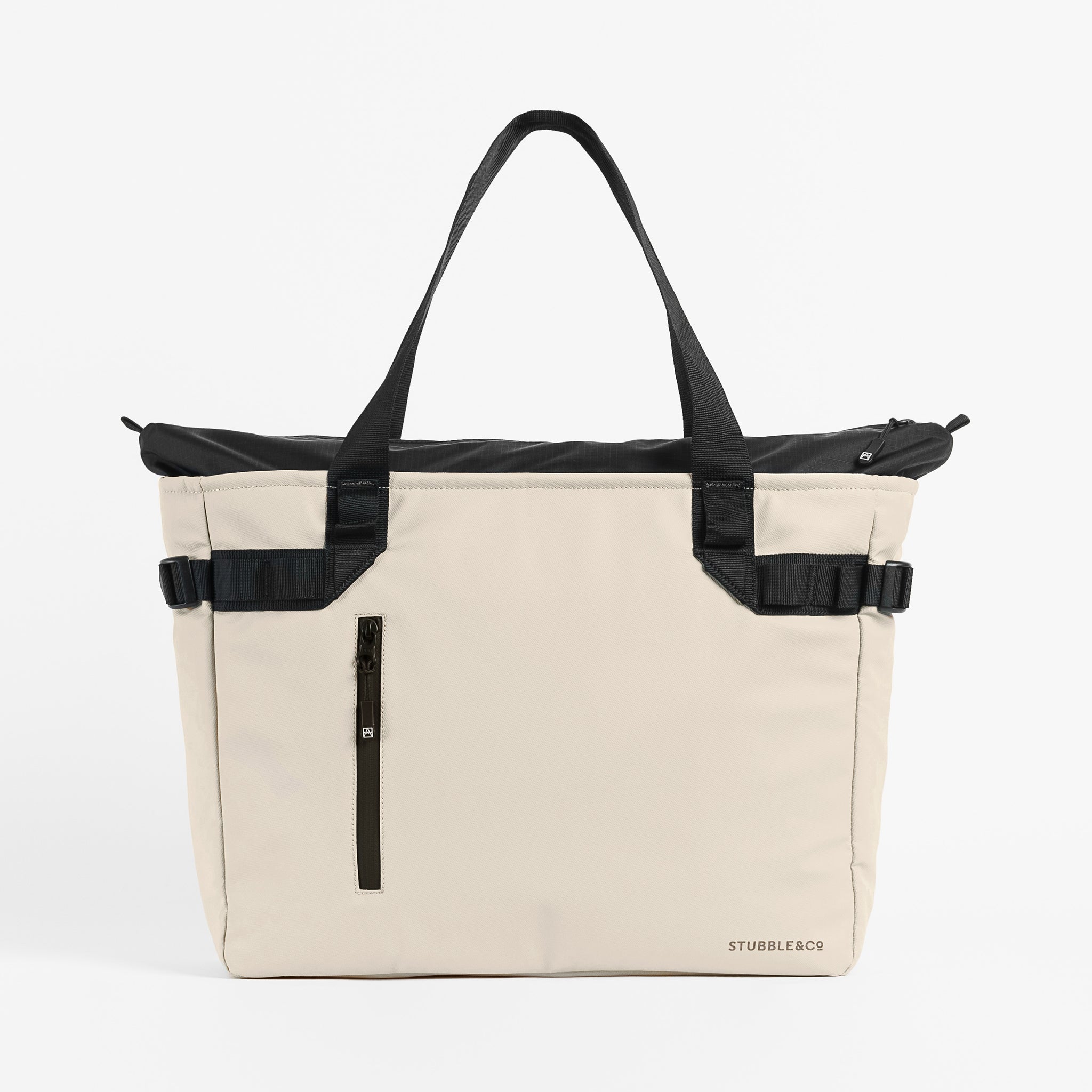 A studio shot of the front of the Sand Tote Bag
