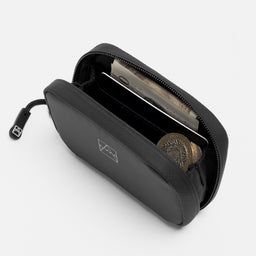 A studio shot of the interior of the wallet in All Black