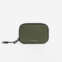 A studio shot of the back of the wallet in Urban Green