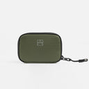 A studio shot of the front of the Wallet in Urban Green