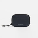 A studio shot of the back of the wallet in Midnight Blue