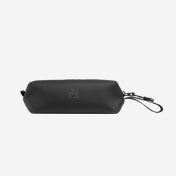 A studio shot of the side of the pencil case in All Black