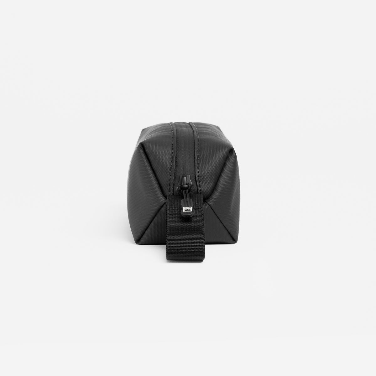 A studio shot of the end of the pencil case in All Black