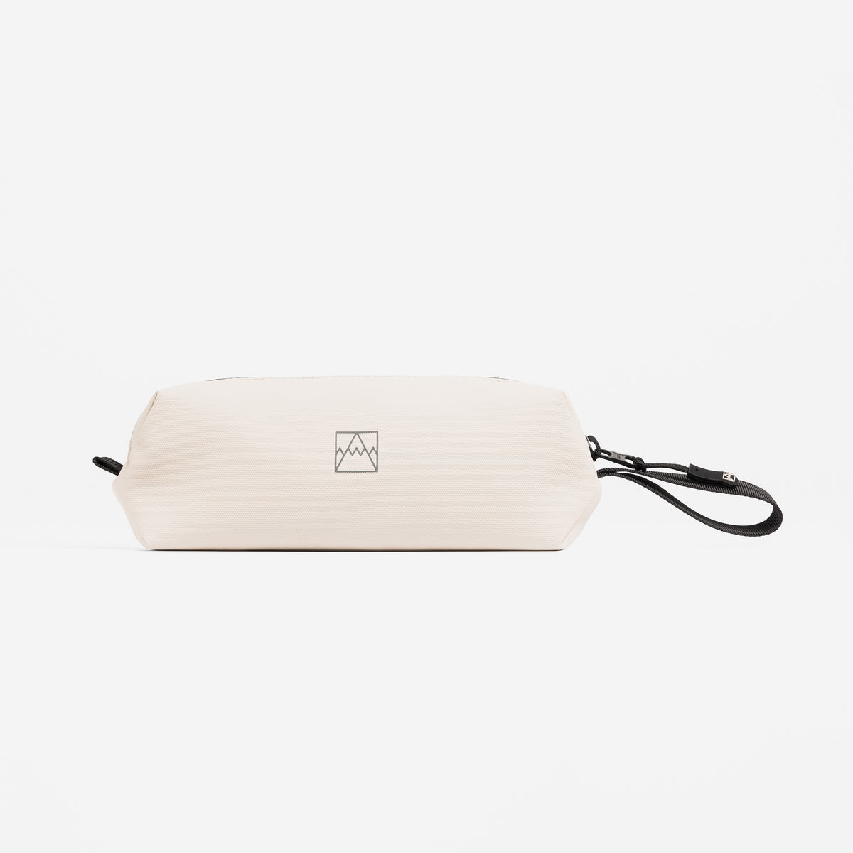A studio shot of the side of the pencil case in Sand