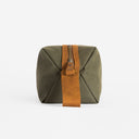 Wash Bag in Olive top view