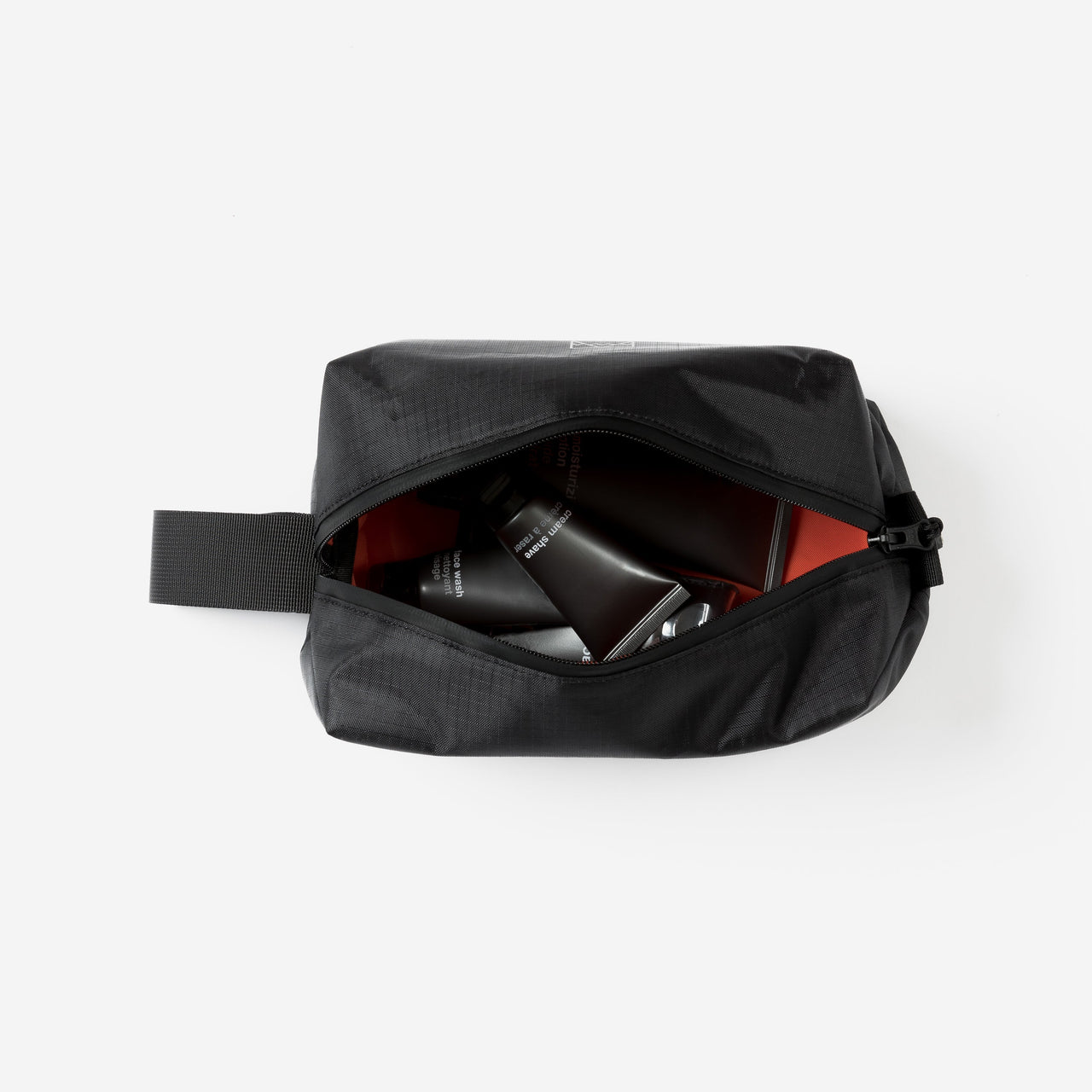 Wash Bag in rPET open view