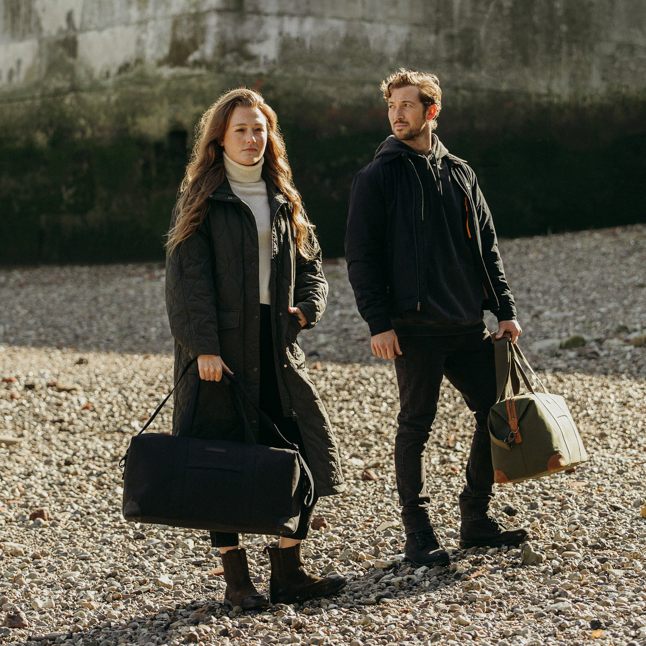 The Weekender duffle bag in Olive