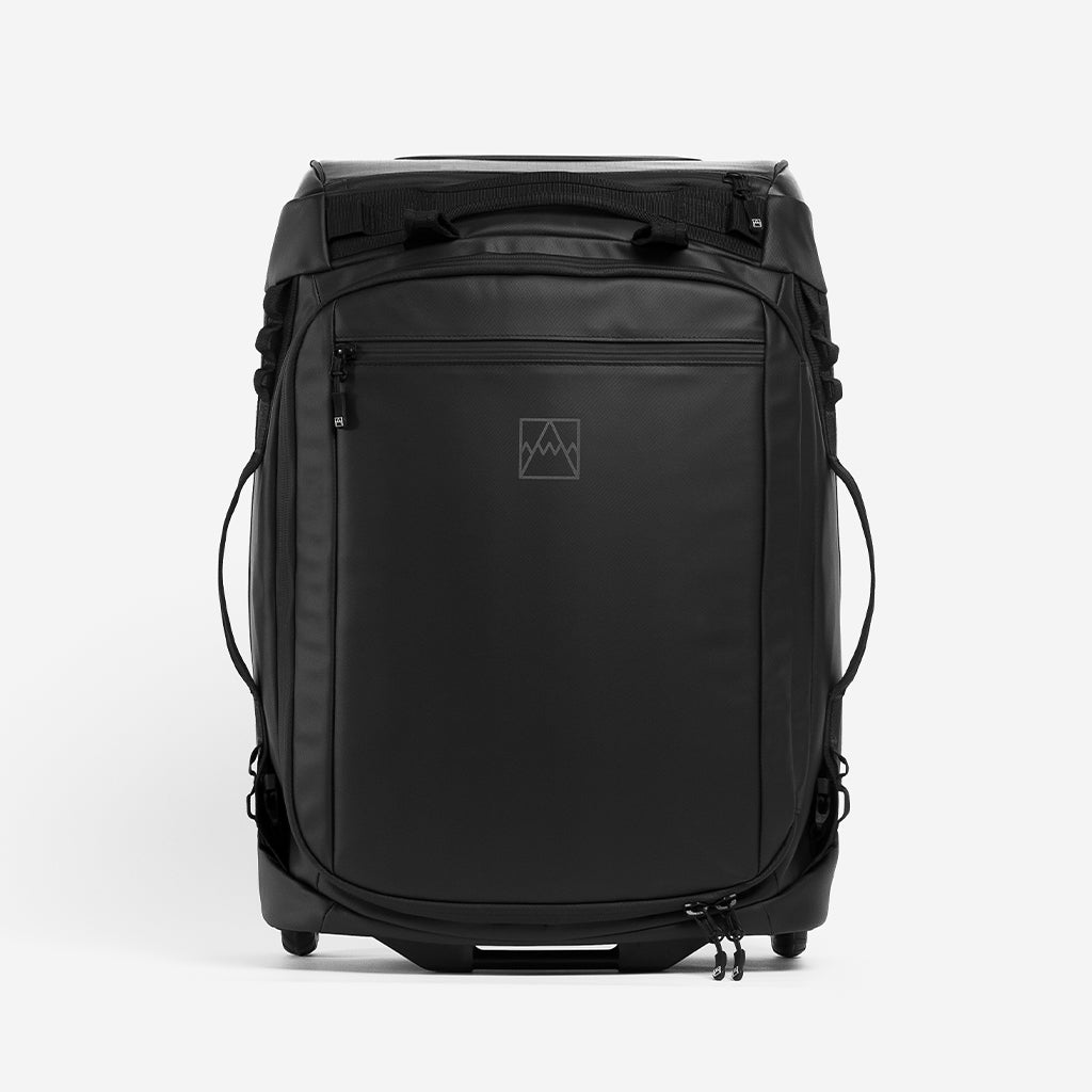  studio shot of the All Black Wheeled Kit Bag 40L 