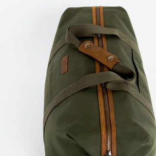 Product shot top view of The Weekender in Olive