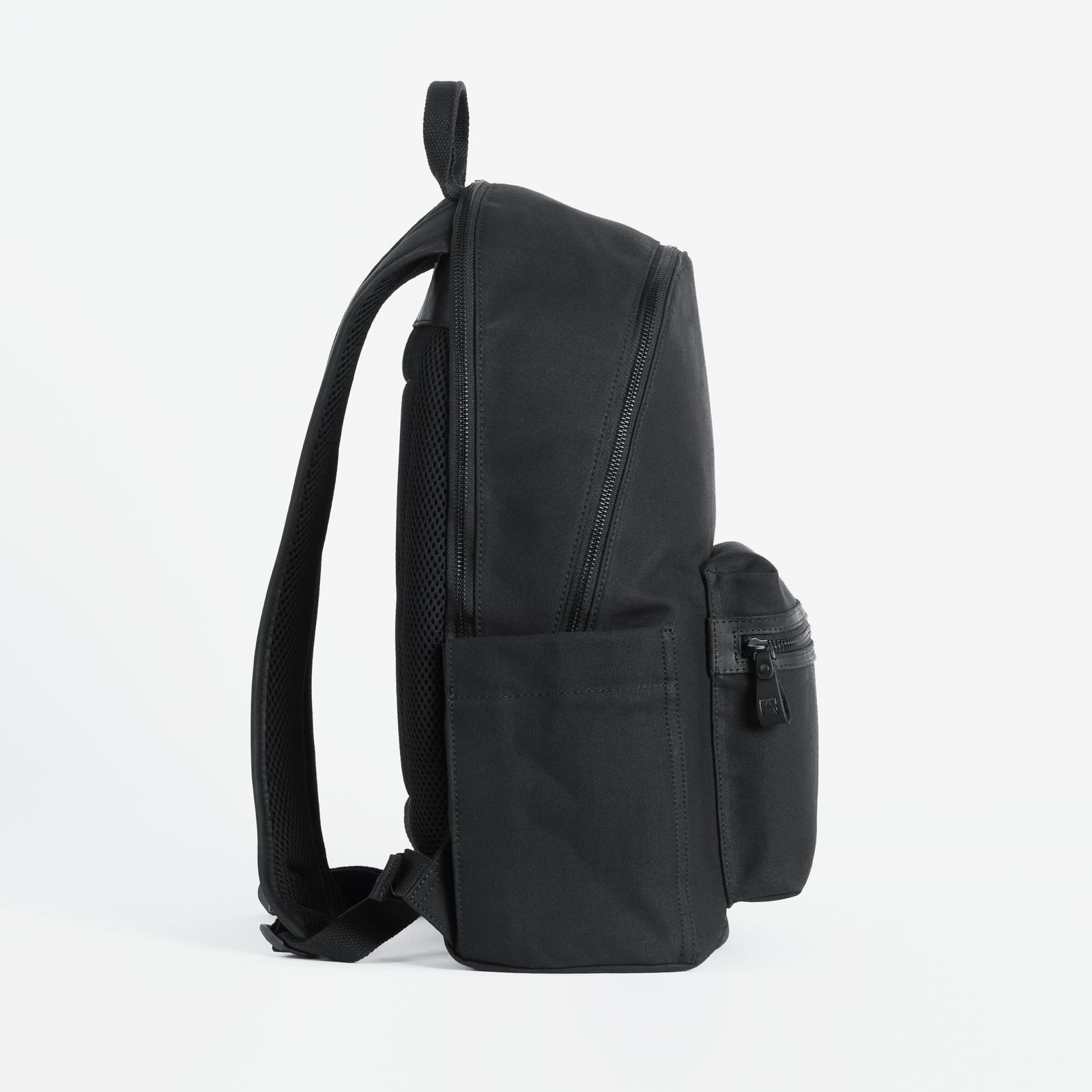 The Commuter Backpack. Waterproofed Canvas and Leather. 16