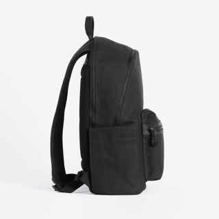 Commuter in All Black. Product shot from the side.
