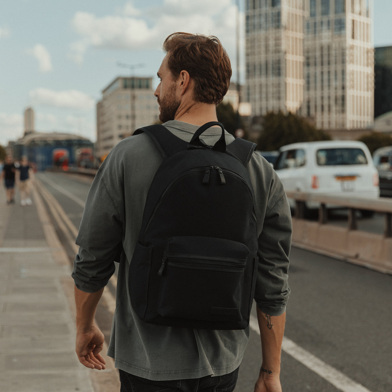 The Commuter Bag | Canvas & Leather Work Laptop Backpack – Stubble & Co